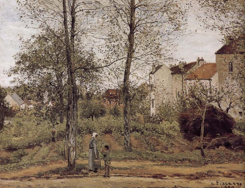 Road Vehe s peaceful autumn, Camille Pissarro